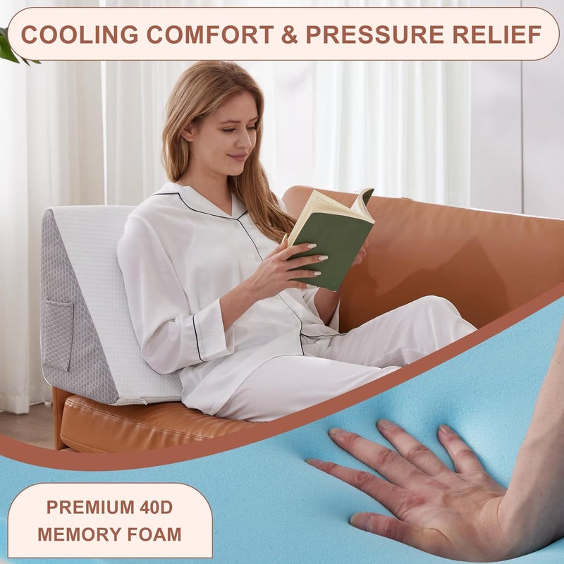 Bedluxe Knee Wedge Pillow for Pain Relief - Image 3